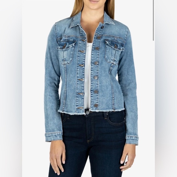 Kut from the Kloth Jackets & Blazers - KUT FROM THE KLOTH Women's Kara Blue Denim Jacket - XS